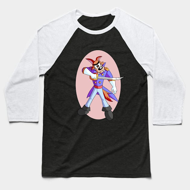 Don Karnage Baseball T-Shirt by PrinceOfDingos